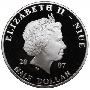 Ostrov Niue, 1/2 dolaru 2007 - Papežské poutě