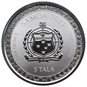 Samoa, 5 tala 2021 - uncja srebra