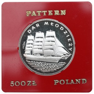 Polská lidová republika, 500 zlatých 1982 Dar mládí - stříbrný vzorek