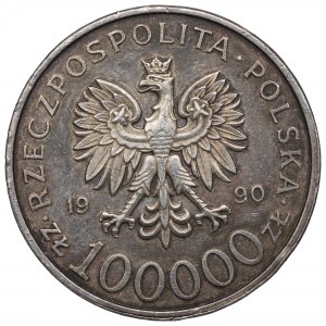 III RP, 100.000 złotych 1990 Solidarność typ A