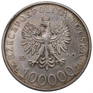 III RP, 100.000 złotych 1990 Solidarność typ A