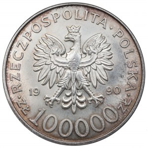 III RP, 100.000 złotych 1990 Solidarność typ A