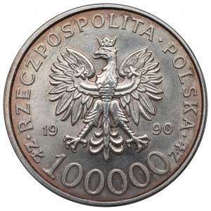 III RP, 100.000 złotych 1990 Solidarność typ A