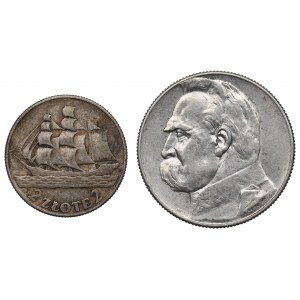 II RP, Zestaw 5 złotych 1934 i 2 złote 1936