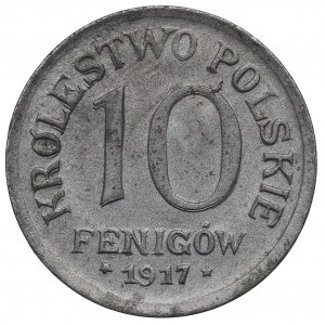 Poľské kráľovstvo, 10 fenig 1917