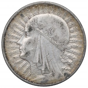 II RP, 10 złotych 1932 ZZM Głowa kobiety