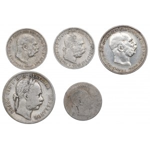 Austro-Węgry, Zestaw monet srebrnych