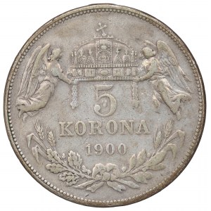 Maďarsko, František Josef, 5 korun 1900