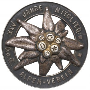 Niemcy, Odznaka 25 lat towarzystwa alpejskiego