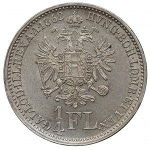 Österreich, Franz Joseph, 1/4 Gulden 1862