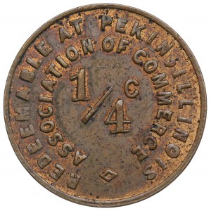 USA, Tazewell County Illinois, 1/4 centa