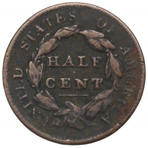 USA, half cent 1829