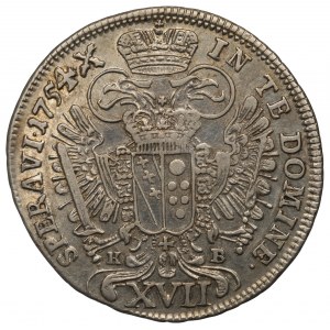 Austria, 17 kreuzer 1754