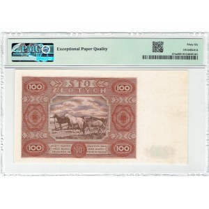 PRL, 100 Zloty 1947 F - PMG 66EPQ