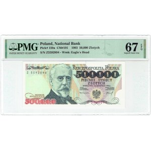 500.000 złotych 1993 Z - PMG 67 EPQ