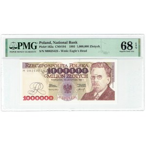 1 mln złotych 1993 M - PMG 68 EPQ