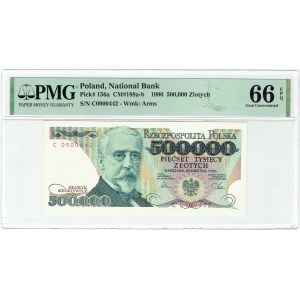500.000 złotych 1990 C PMG 66 EPQ