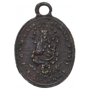 Poľsko, medaila Národný smútok 1861 - rarita