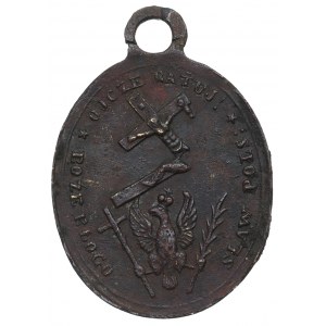 Poľsko, medaila Národný smútok 1861 - rarita
