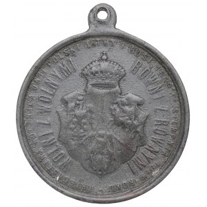 Poľsko, medaila k 300. výročiu Lublinskej únie 1869 - vzácna