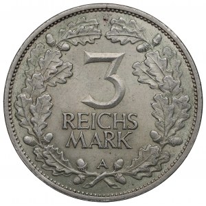 Deutschland, Weimarer Republik, 3 Mark 1925