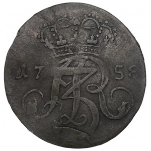 Saxony, Friedrich August II, 3 groschen 1758, Danzig