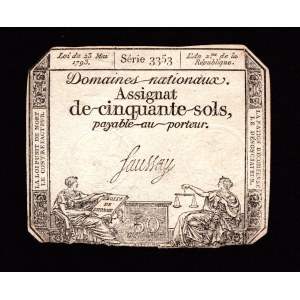 Frankreich, Abtretung für 50 Salze 1793