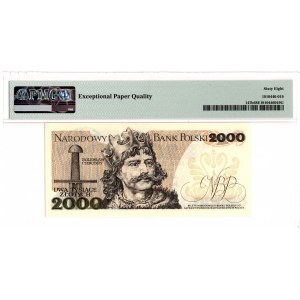 PRL, 2000 złotych 1979 AK - PMG 68EPQ