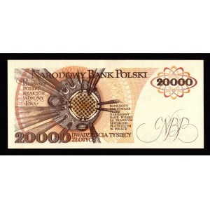 PRL, 20000 złotych 1989 AG