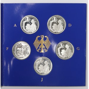 Německo, mincovní sada 10 marek 1998