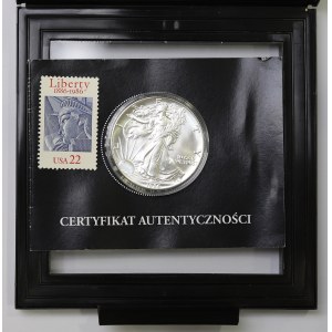 USA, Dolar 1986 - uncja srebra