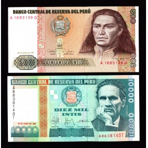 Peru, Zestaw banknotów