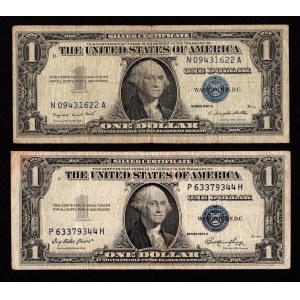 USA, set of banknotes 1 dollar
