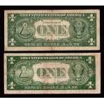 USA, set of banknotes 1 dollar