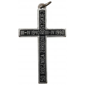 Třetí republika, Kříž 50. výročí katyňského masakru 1990