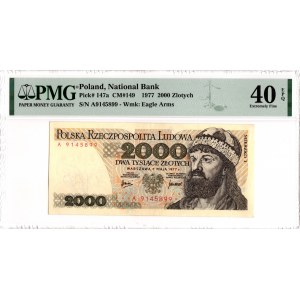 PRL, 2000 złotych 1977 A - PMG 40EPQ