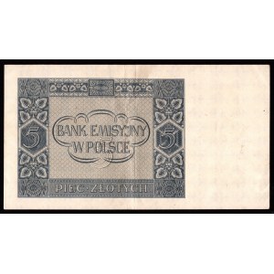 GG, 5 złotych 1940 A