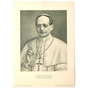 Druhá republika, tehlový obrázok s pápežom Piom XI.