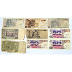 Poľská ľudová republika, sada bankoviek