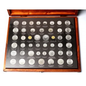 Kassette mit den Münzen der Zweiten Republik