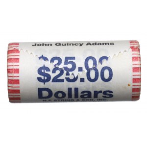 USA, 1 dolar Adams - rolka bankowa - 25 dolarów