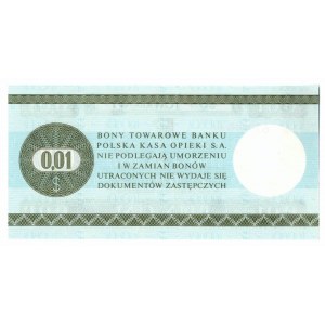 Pewex, darčekový certifikát, 1 cent 1979 - HL - Senzačné !