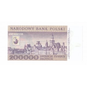 Poľská ľudová republika, 200 000 zlotých 1989 F