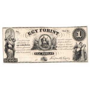 Maďarsko (exilové ministerstvo financí Filadelfie), 1 forint 1852