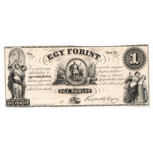 Węgry (Ministerstwo Finansów na emigracji Filadelfia), 1 forint 1852