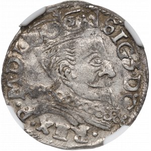 Žigmund III Vasa, Trojak 1597, Lublin - nepopísané NGC AU Podrobnosti