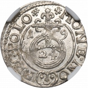 Žigmund III Vasa, poltopánka 1619, Bydgoszcz - NGC MS65 !