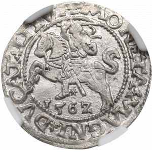 Zikmund II Augustus, půlpenny 1562, Vilnius - L/LITVA NGC MS62