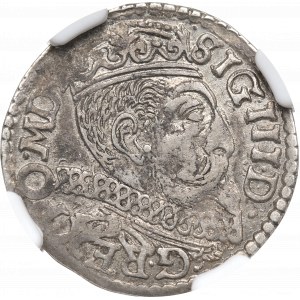 Sigismund III, 3 groschen 1599, Posen - NGC AU55