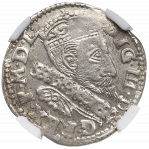 Zikmund III Vasa, Trojak 1600, Lublin - nepopsaný NGC MS61